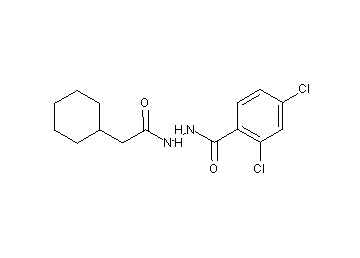 2,4-dichloro-N'-(cyclohexylacetyl)benzohydrazide 2,4-dichloro-N'-(cyclohexylacetyl)benzohydrazide