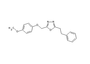 2-[(4-methoxyphenoxy)methyl]-5-(2-phenylethyl)-1,3,4-oxadiazole