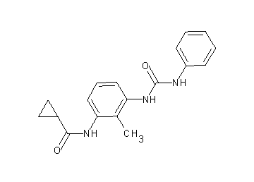 N-{3-[(anilinocarbonyl)amino]-2-methylphenyl}cyclopropanecarboxamide