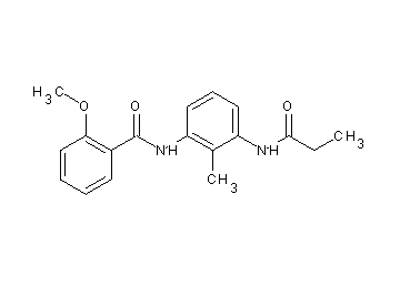 2-methoxy-N-[2-methyl-3-(propionylamino)phenyl]benzamide