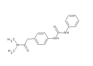 2-{4-[(anilinocarbonyl)amino]phenyl}-N,N-dimethylacetamide