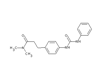 3-{4-[(anilinocarbonyl)amino]phenyl}-N,N-dimethylpropanamide