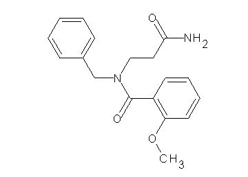 N-(3-amino-3-oxopropyl)-N-benzyl-2-methoxybenzamide (non-preferred name)