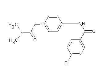 4-chloro-N-{4-[2-(dimethylamino)-2-oxoethyl]phenyl}benzamide