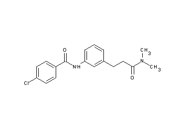 4-chloro-N-{3-[3-(dimethylamino)-3-oxopropyl]phenyl}benzamide - Click Image to Close