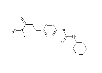 3-(4-{[(cyclohexylamino)carbonyl]amino}phenyl)-N,N-dimethylpropanamide - Click Image to Close
