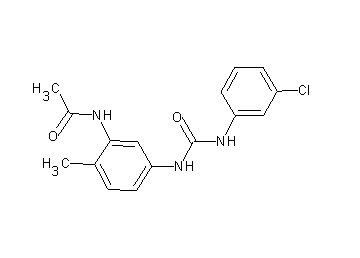N-[5-({[(3-chlorophenyl)amino]carbonyl}amino)-2-methylphenyl]acetamide