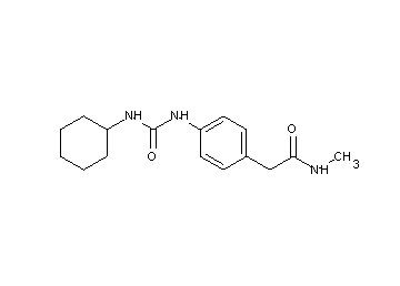 2-(4-{[(cyclohexylamino)carbonyl]amino}phenyl)-N-methylacetamide