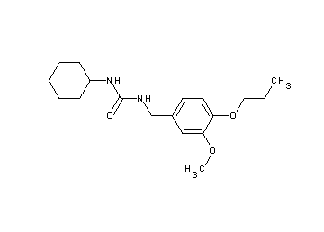 N-cyclohexyl-N'-(3-methoxy-4-propoxybenzyl)urea