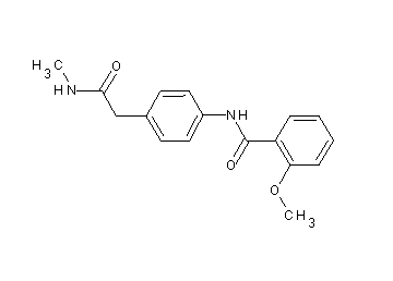 2-methoxy-N-{4-[2-(methylamino)-2-oxoethyl]phenyl}benzamide