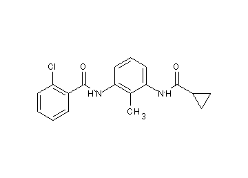2-chloro-N-{3-[(cyclopropylcarbonyl)amino]-2-methylphenyl}benzamide - Click Image to Close
