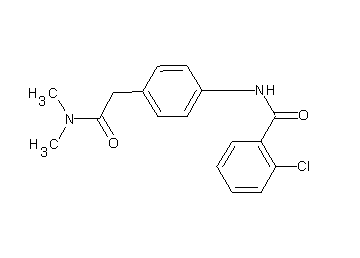 2-chloro-N-{4-[2-(dimethylamino)-2-oxoethyl]phenyl}benzamide
