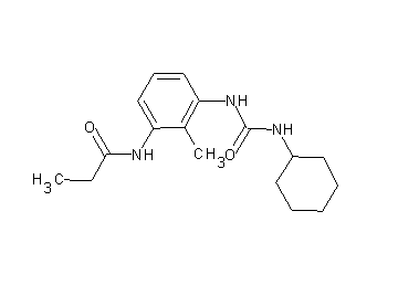 N-(3-{[(cyclohexylamino)carbonyl]amino}-2-methylphenyl)propanamide