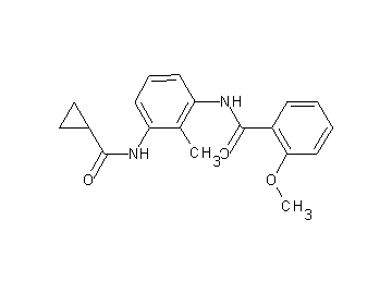 N-{3-[(cyclopropylcarbonyl)amino]-2-methylphenyl}-2-methoxybenzamide - Click Image to Close