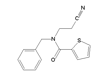 N-benzyl-N-(2-cyanoethyl)-2-thiophenecarboxamide