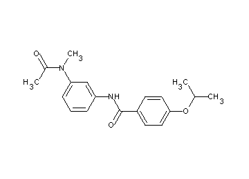 N-{3-[acetyl(methyl)amino]phenyl}-4-isopropoxybenzamide