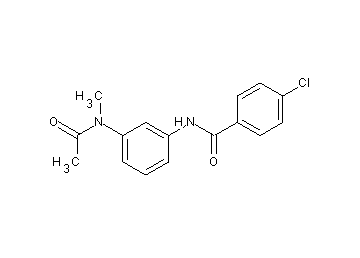 N-{3-[acetyl(methyl)amino]phenyl}-4-chlorobenzamide