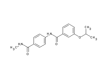 3-isopropoxy-N-{4-[(methylamino)carbonyl]phenyl}benzamide - Click Image to Close