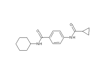 N-cyclohexyl-4-[(cyclopropylcarbonyl)amino]benzamide