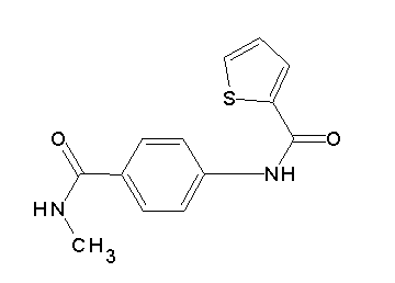 N-{4-[(methylamino)carbonyl]phenyl}-2-thiophenecarboxamide