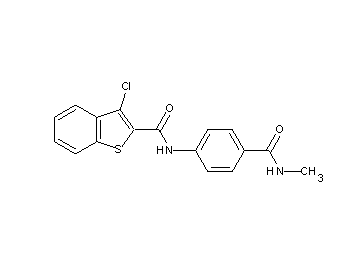 3-chloro-N-{4-[(methylamino)carbonyl]phenyl}-1-benzothiophene-2-carboxamide - Click Image to Close