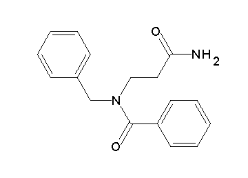 N-(3-amino-3-oxopropyl)-N-benzylbenzamide (non-preferred name)