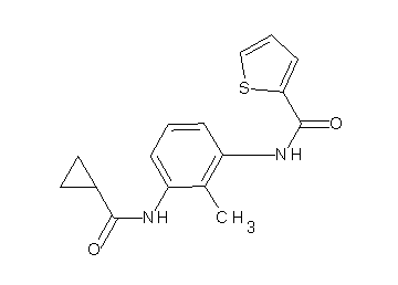 N-{3-[(cyclopropylcarbonyl)amino]-2-methylphenyl}-2-thiophenecarboxamide
