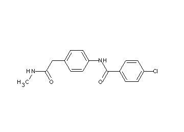 4-chloro-N-{4-[2-(methylamino)-2-oxoethyl]phenyl}benzamide