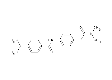 N-{4-[2-(dimethylamino)-2-oxoethyl]phenyl}-4-isopropylbenzamide - Click Image to Close