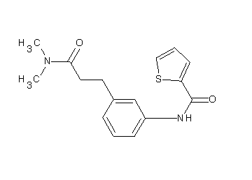N-{3-[3-(dimethylamino)-3-oxopropyl]phenyl}-2-thiophenecarboxamide - Click Image to Close