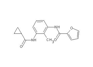 N-{3-[(cyclopropylcarbonyl)amino]-2-methylphenyl}-2-furamide