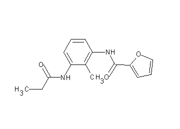N-[2-methyl-3-(propionylamino)phenyl]-2-furamide - Click Image to Close