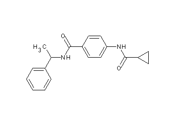 4-[(cyclopropylcarbonyl)amino]-N-(1-phenylethyl)benzamide