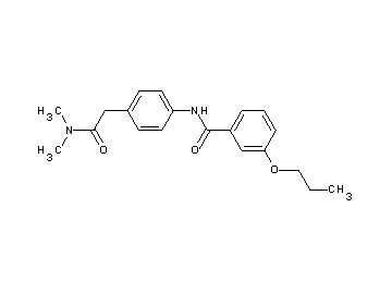 N-{4-[2-(dimethylamino)-2-oxoethyl]phenyl}-3-propoxybenzamide
