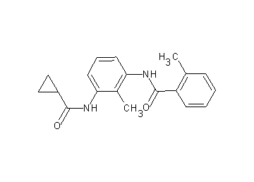 N-{3-[(cyclopropylcarbonyl)amino]-2-methylphenyl}-2-methylbenzamide - Click Image to Close