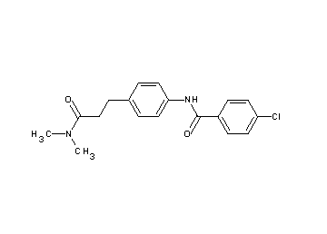 4-chloro-N-{4-[3-(dimethylamino)-3-oxopropyl]phenyl}benzamide