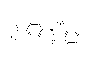 2-methyl-N-{4-[(methylamino)carbonyl]phenyl}benzamide