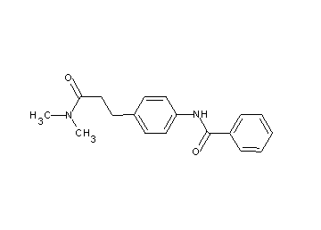 N-{4-[3-(dimethylamino)-3-oxopropyl]phenyl}benzamide
