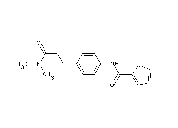 N-{4-[3-(dimethylamino)-3-oxopropyl]phenyl}-2-furamide - Click Image to Close