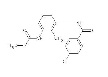 4-chloro-N-[2-methyl-3-(propionylamino)phenyl]benzamide - Click Image to Close