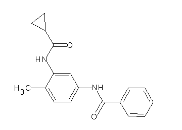 N-{3-[(cyclopropylcarbonyl)amino]-4-methylphenyl}benzamide - Click Image to Close