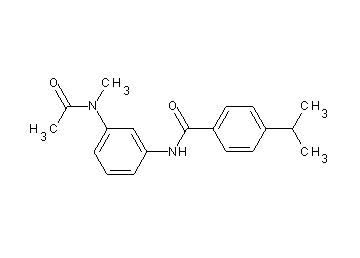 N-{3-[acetyl(methyl)amino]phenyl}-4-isopropylbenzamide