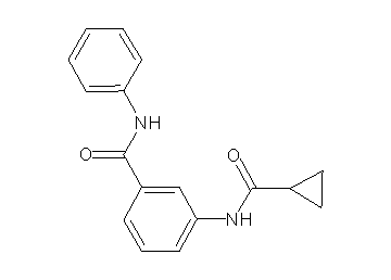 3-[(cyclopropylcarbonyl)amino]-N-phenylbenzamide