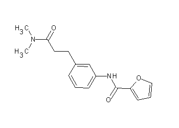 N-{3-[3-(dimethylamino)-3-oxopropyl]phenyl}-2-furamide