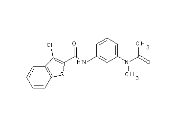 N-{3-[acetyl(methyl)amino]phenyl}-3-chloro-1-benzothiophene-2-carboxamide - Click Image to Close
