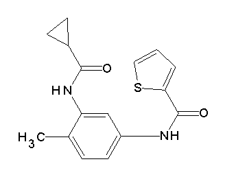 N-{3-[(cyclopropylcarbonyl)amino]-4-methylphenyl}-2-thiophenecarboxamide