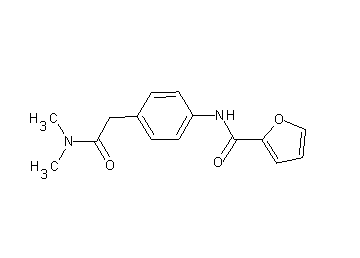 N-{4-[2-(dimethylamino)-2-oxoethyl]phenyl}-2-furamide - Click Image to Close