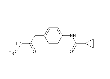 N-{4-[2-(methylamino)-2-oxoethyl]phenyl}cyclopropanecarboxamide