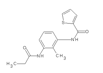 N-[2-methyl-3-(propionylamino)phenyl]-2-thiophenecarboxamide
