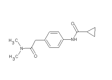 N-{4-[2-(dimethylamino)-2-oxoethyl]phenyl}cyclopropanecarboxamide